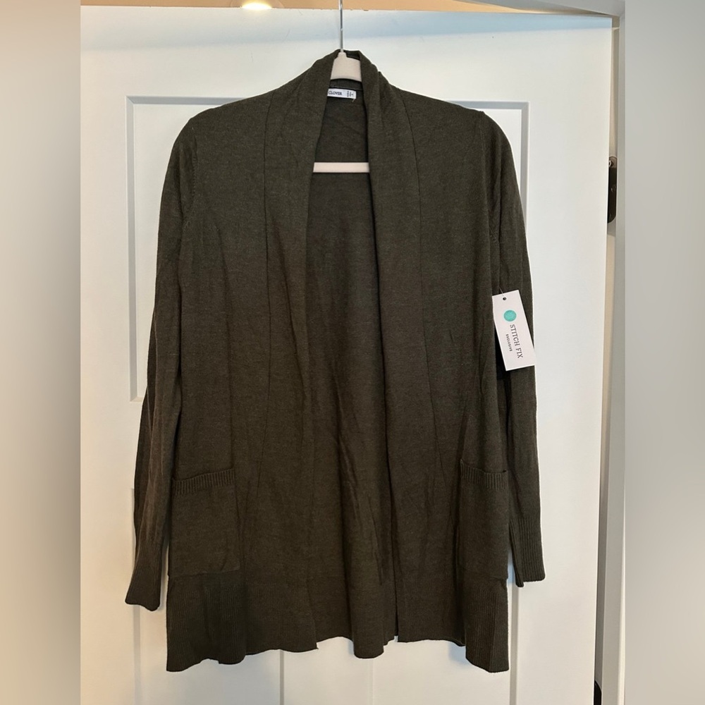 Pink Clover Stitch Fix cardigan - size Small